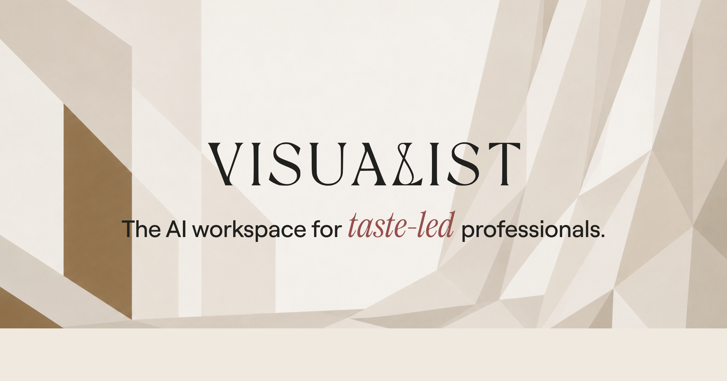 Visualist, the AI workspace that remembers your taste